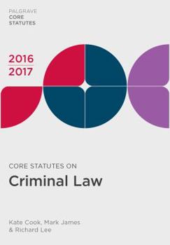 Paperback Core Statutes on Criminal Law 2016-17 Book