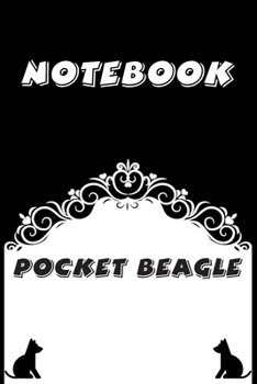 Pocket Beagle Notebook : Black and White notebook , Decorative Journal for Pocket Beagle Lover: Notebook /Journal Gift,Black and White,100 pages, 6x9, Soft cover, Mate Finish