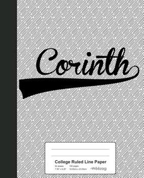 Paperback College Ruled Line Paper: CORINTH Notebook Book