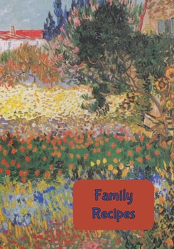 Family Recipes: Blank Recipe Journal to Write in for Women, Food Cookbook Design, Record all Your Special Recipes and Notes for Your Favorite Recipes, Wild Flowers on Red
