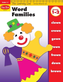 Paperback Learning Line: Word Families, Grade 1 - 2 Workbook Book