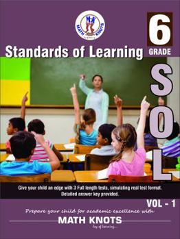 Paperback Standards of Learning(SOL) - Grade 6 Vol-1: Virginia SOL Book