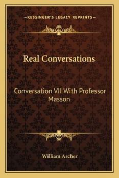 Paperback Real Conversations: Conversation VII With Professor Masson Book