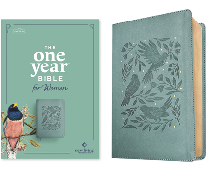Imitation Leather NLT the One Year Bible for Women (Leatherlike, Birdsong Teal) Book