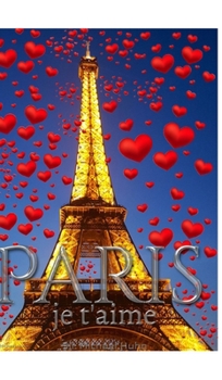 Paris je t'aims gold Eiffel Tower creative blank journal Notebook