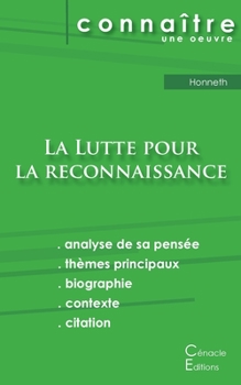 Paperback Fiche de lecture La Lutte pour la reconnaissance de Honneth (Analyse philosophique de référence et résumé complet) [French] Book