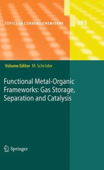 Paperback Functional Metal-Organic Frameworks: Gas Storage, Separation and Catalysis Book