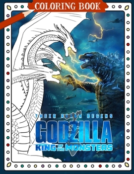 Paperback Godzilla Coloring Book: King Of The Monsters Book
