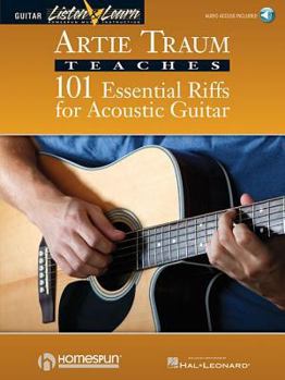Paperback 101 Essential Riffs for Acoustic Guitar Book/Online Audio [With Music CD] Book