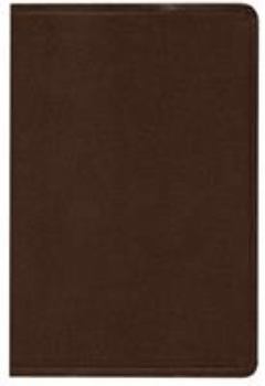 HCSB Hand Size Giant Print Reference Bible, Brown Simulated Leather Indexed