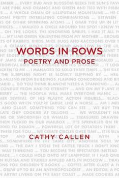 Paperback Words in Rows Poetry and Prose Book