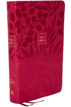 Imitation Leather Nkjv, Reference Bible, Personal Size Large Print, Leathersoft, Pink, Thumb Indexed, Red Letter Edition, Comfort Print: Holy Bible, New King James Vers [Large Print] Book