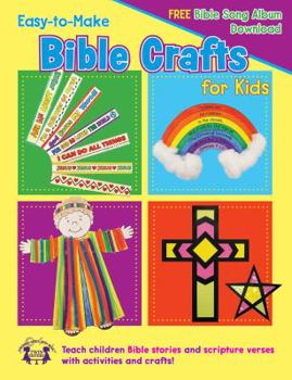 Paperback Easy to Make Bible Crafts for Kids Activity Book