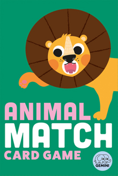 Hardcover Animal Match Card Game Book