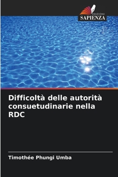 Paperback Difficoltà delle autorità consuetudinarie nella RDC [Italian] Book