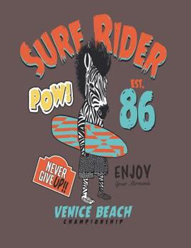 surf rider: Surfers on brown cover and Dot Graph Line Sketch pages, Extra large (8.5 x 11) inches, 110 pages, White paper, Sketch, Draw and Paint