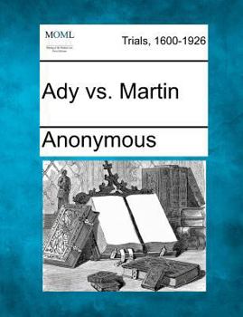 Paperback Ady vs. Martin Book