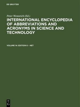 Hardcover International Encyclopedia of Abbreviations and Acronyms in Science and Technology (International Encyclopedia of Abbreviations & Acronyms in Science & Technology (2 Vol.)) Book