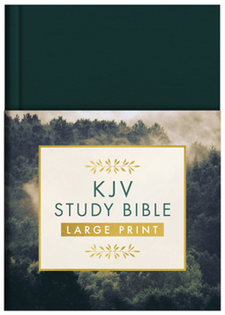 Hardcover KJV Study Bible - Large Print [gold Spruce] Book