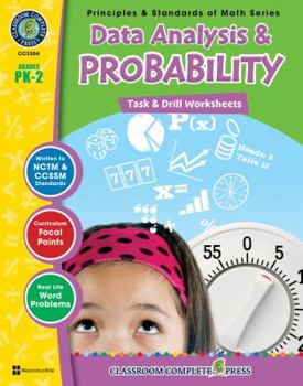 Paperback Data Analysis & Probability: Task & Drill Sheets, Grades PK-2 Book