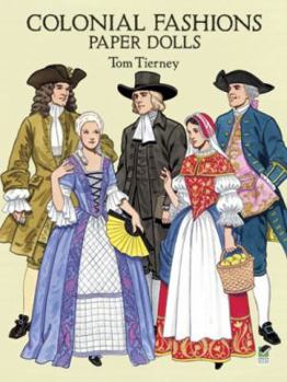 Paperback Colonial Fashions Paper Dolls Book