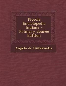 Paperback Piccola Enciclopedia Indiana [Italian] Book