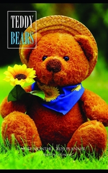 Paperback Teddy Bears Note Monthly 2020 Planner 12 Month Calendar Book