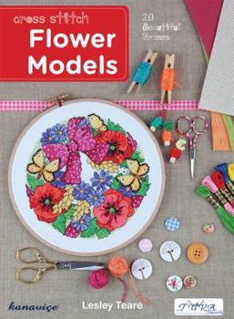 Paperback Cross Stitch Flower Models: 20 Beautiful Frames Book