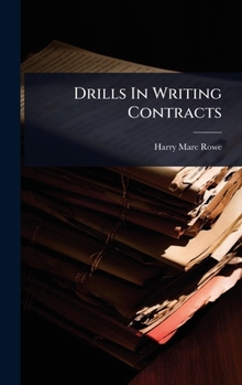 Hardcover Drills In Writing Contracts Book