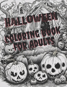 Paperback Halloween: Coloring Book for Adults Book