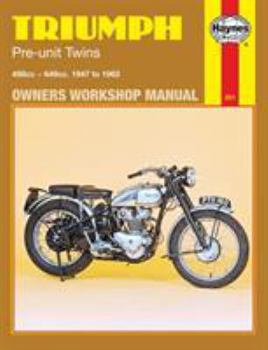 Paperback Triumph Pre-Unit Twins Owners Workshop Manual, No. 251: '47-'62 Book