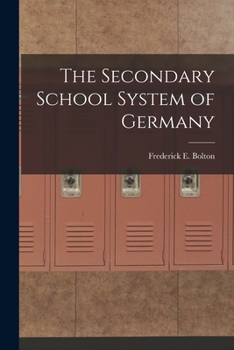 Paperback The Secondary School System of Germany Book