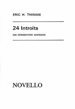 Paperback 24 Introits and Introductory Sentences: Vocal Score Book