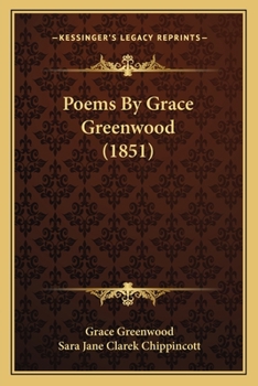 Paperback Poems By Grace Greenwood (1851) Book