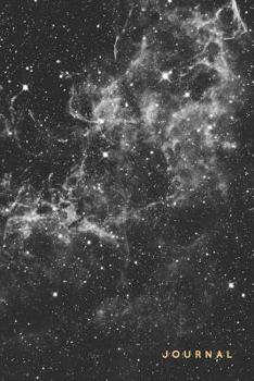 Journal: College Ruled Notebook | 120 Pages | Milky Way Galaxy Black + White (Abstract Galaxy Collection)