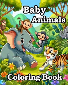 Paperback Baby Animals Coloring Book: Cute and Simple Designs to Color for Toddlers Book