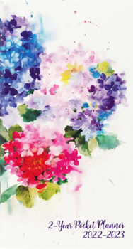 Paperback 2022-23 Hydrangeas 2-Year Pocket Planner (24-Month Calendar) Book