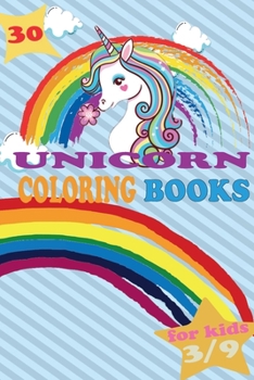Paperback unicorn coloring books: book for kids 3/9 Book