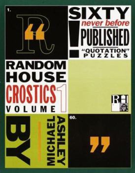 Paperback Random House Crostics, Volume 1 Book