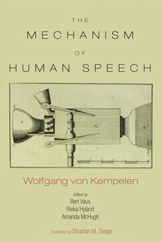 Hardcover The Mechanism of Speech Book