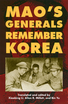 Hardcover Mao's Generals Remember Korea Book