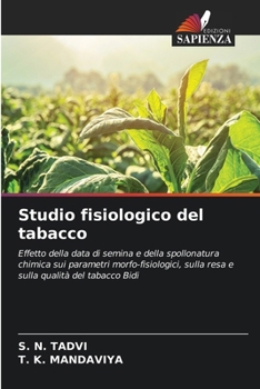 Paperback Studio fisiologico del tabacco [Italian] Book