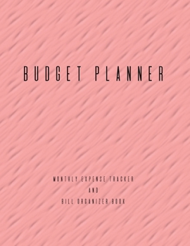 Budget Planner Monthly Expense Tracker and Bill Organizer Book