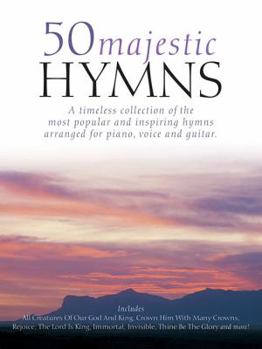 Paperback 50 Majestic Hymns: P/V/G Piano, Vocal and Guitar Chords Book