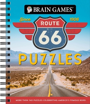 Spiral-bound Brain Games - Route 66 Puzzles: More Than 140 Puzzles Celebrating America's Famous Road Book