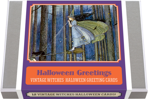 Cards Halloween Greetings - Vintage Witches Halloween Greeting Cards Book