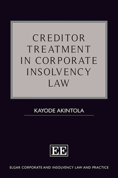 Hardcover Creditor Treatment in Corporate Insolvency Law Book