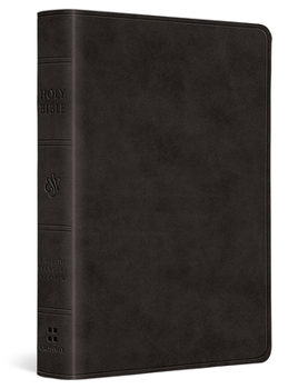 Imitation Leather ESV Value Large Print Compact Bible, Red Letter (Trutone, Black) Book