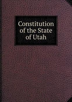 Paperback Constitution of the State of Utah Book