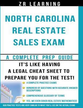 Paperback North Carolina Real Estate Sales Exam Questions Book